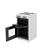Montpellier MTCE50W Montpellier MTCE50W 50cm Twin Cavity Oven Electric Cooker with Solid Plate Hob -