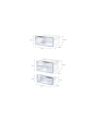 Neff KI5872FE0G 70/30 Built-in Low Frost Fridge Freezer