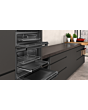 Neff U1ACE2HG0B 59.4Cm Black With Graphite Trim Built In Electric Double Oven With Led Display And E