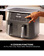 Ninja DZ300UK 7.6 litre 6-in-1 Dual Zone Air Fryer - Gun Metal Grey