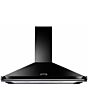 Rangemaster CLAHDC90BC/ 63050 CLASSIC 90CM HOOD BLACK CHROME RAIL