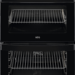 AEG CIB6743ACB 60cm Black Double Oven Electric Cooker