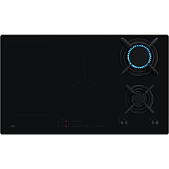 AEG HDB95623NB 90cm Dual Fuel Hob - Black