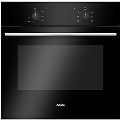 Amica ASC200BL Fan oven, 62ltr, 5 FN + light, 2000W grill, triple glazed door, 13A, black