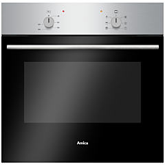 Amica ASC200SS Fan oven, 62ltr, 5 FN + light, 2000W grill, triple glazed door, 13A, stainless