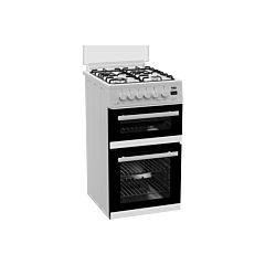 Beko EDG507W 50cm Double Oven Gas Cooker with Gas Hob - White