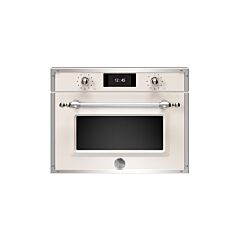 Bertazzoni F457HERVTAX Heritage Series TFT 45cm Combi-Steam Oven Ivory/Chrome