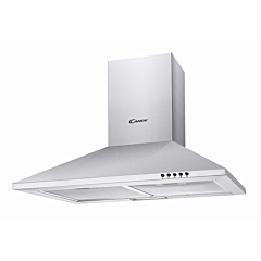 Candy CCE70NX 70cm Chimney Hood
Push button controls, 3 speeds, extraction capacity: 298 m3/hr, 63d