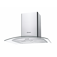 Candy CGM70NX 70cm Glass Chimney Hood
Push button controls, 3 speeds, extraction capacity: 456 m3/h