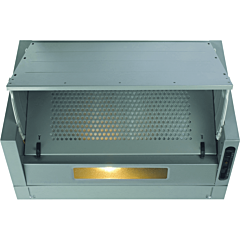 CDA EIN60SI Silver Ducted/Re-Circulating Integrated Extractor With 3 Speeds