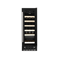 CDA WCCFO302BL FS/under counter 30cm wine cooler, 19 x BS, single temp zone, RD,black