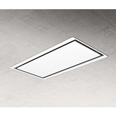 Elica HILIGHT-GLS-RM Hilight Integrated White Glass Duct-Out/Re-Circulating Ceiling Hood With Led St