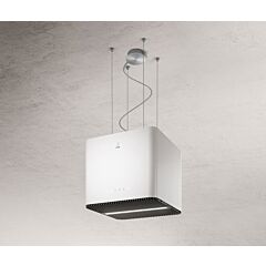 Elica PIX-WH 42Cm Soft White Re-Circulating Suspended Hood With Strip Led Lighting And 3 Speed Contr
