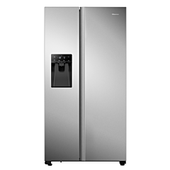 Hisense RS694N4TCF 91cm Frost Free PureFlat American Style Fridge Freezer - Stainless Steel