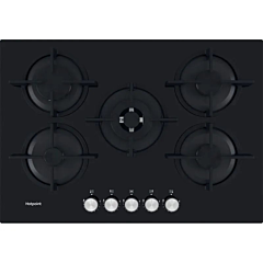 Hotpoint HGS72SBK 73cm Gas Hob - Black