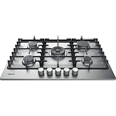 Hotpoint PPH75GDFIXUK 75cm Gas Hob - Silver