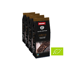 Miele BLACK EDT. ESPRESSO 80% Arabica mix from Colombia, Honduras, Brazil + 20% Robusta from India. 