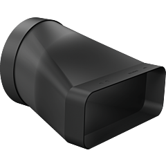 Neff Z861SI0 Straight Adaptor / Converter flat to round  (Ø 150mm). Ducting component outlet size: 2
