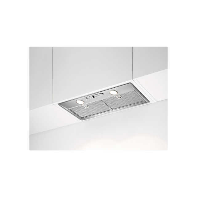 AEG DGB3850M 
70cm Stainless Steel Canopy Hood, LED Lighting, 4 Speeds, Charcoal filter included (E
