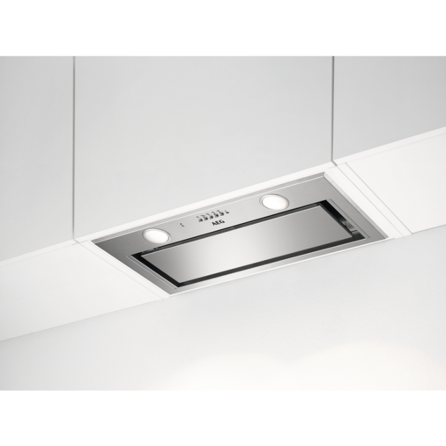 AEG DGE5661HM
54cm Stainless Steel Canopy Hood, H2H, LED Lighting, 4 Speeds, Charcoal filter inclu
