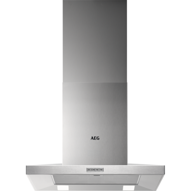 AEG DKB4650M
60cm Stainless Steel Chimney Hood, Mechanical Push Buttons, LED Lighting, 3 Speeds, C