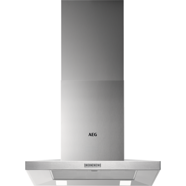 AEG DKB4650M
60cm Stainless Steel Chimney Hood, Mechanical Push Buttons, LED Lighting, 3 Speeds, C
