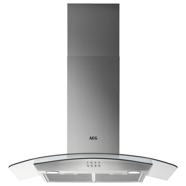 AEG DTB3953M 
90cm Curved Glass Wall Chimney Hood, Mechanical Push Buttons, LED Lighting, 3 Speeds, 