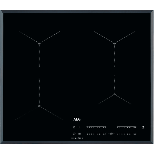 AEG IAE64411FB 
60cm SenseBoil Maxisense Induction Hob, 4 cooking Sections, Windmill design, Hob2Ho