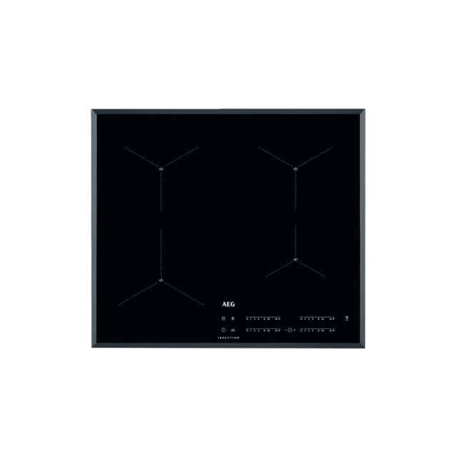 AEG IAE64411FB 
60cm SenseBoil Maxisense Induction Hob, 4 cooking Sections, Windmill design, Hob2Ho