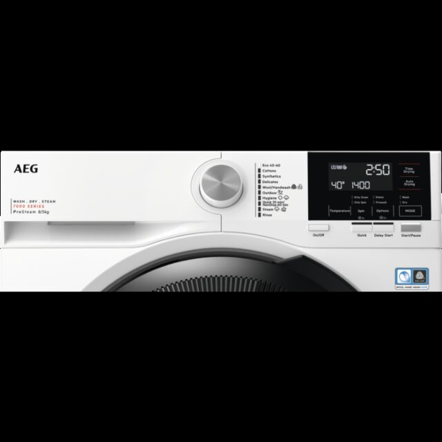 AEG LWR7185M4B 8kg/5kg 1400 Spin Washer Dryer - White