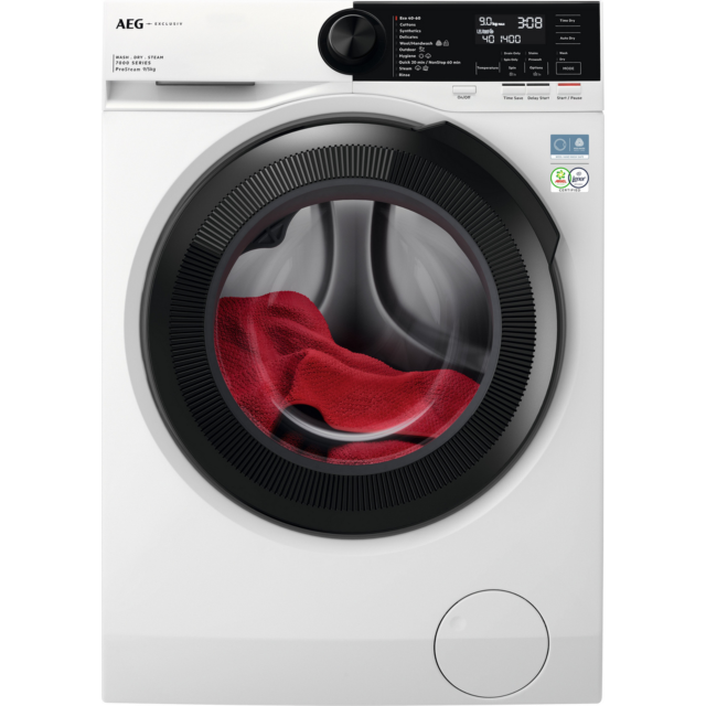 AEG LWR72956M4B 9kg/5kg 1600 Spin Washer Dryer White