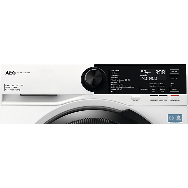 AEG LWR72956M4B 9kg/5kg 1600 Spin Washer Dryer White