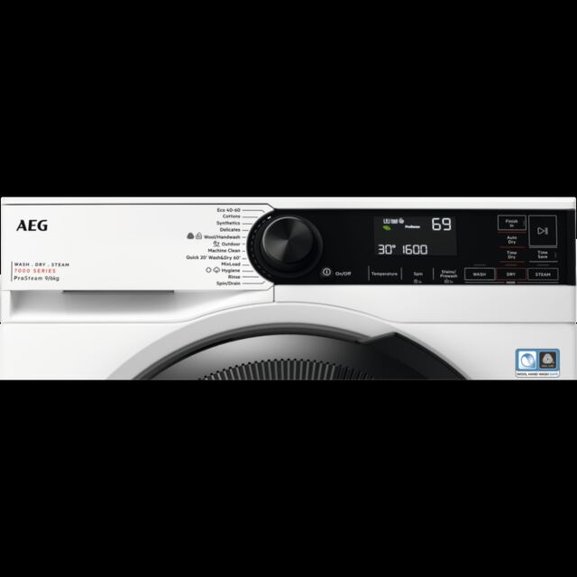 AEG LWR7496O4B 9kg/6kg 1600 Spin  Washer Dryer - White