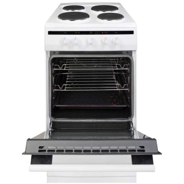 Amica 508EE1W 50Cm Single Cavity Electric Cooker In White