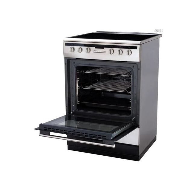 Amica 608CE2TAW 60Cm Single Cavity Ceramic Cooker In White