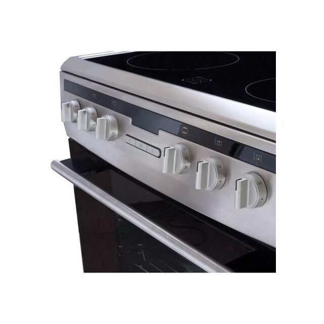 Amica 608CE2TAXX 60Cm Single Cavity Ceramic Cooker In Stainless Steel