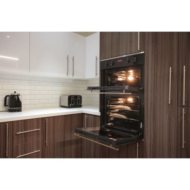 Amica ADC900SS Built in double oven, 35/59 ltr 4/3 FN, TC timer, stainless trims