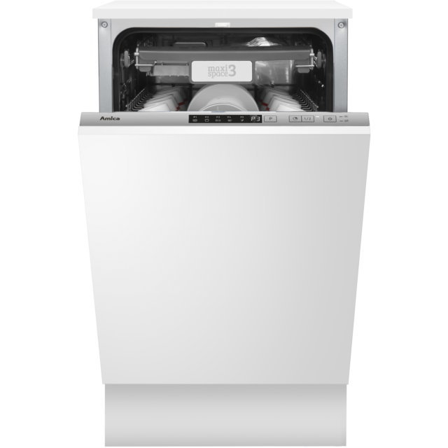 Amica ADI460 45cm int dw 10 places, A++ energy rating, 2 baskets,5 progs, delay timer