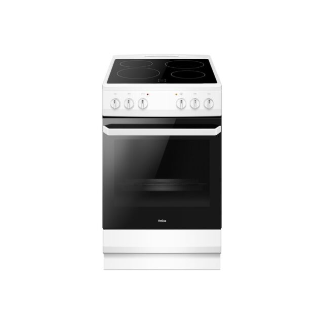 Amica AFC1530WH 50Cm Single Cavity Ceramic Cooker In White