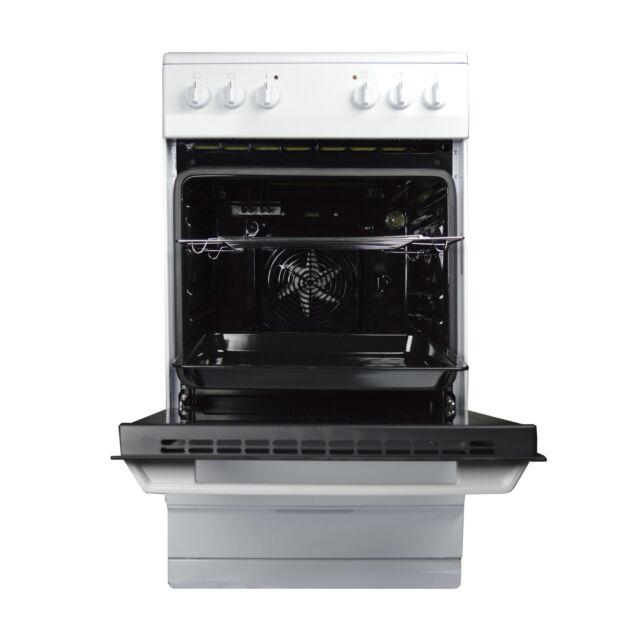 Amica AFC1530WH 50Cm Single Cavity Ceramic Cooker In White