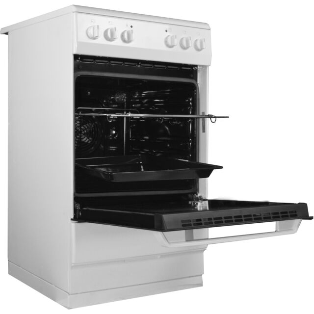 Amica AFC1530WH 50Cm Single Cavity Ceramic Cooker In White