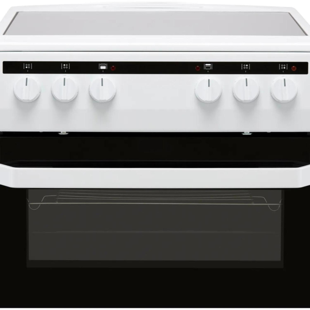 Amica AFC5100WH/2 50cm Twin Cavity Electric Cooker White