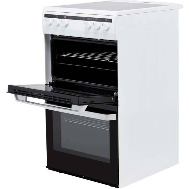 Amica AFC5100WH/2 50cm Twin Cavity Electric Cooker White