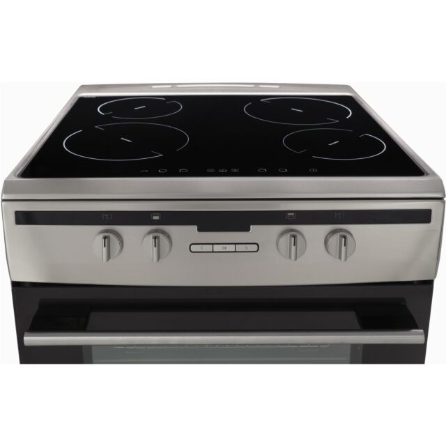 Amica AFN6550SS 60Cm Double Electric Cooker With Induction Hob In Stainless Steel