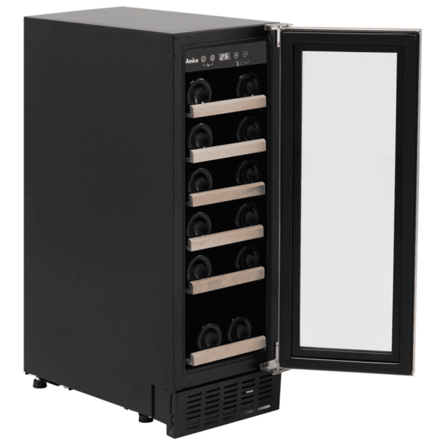 Amica AWC300SS 30 cm fs wine cooler, 19 x BS, SS door frame, blue LED, RD