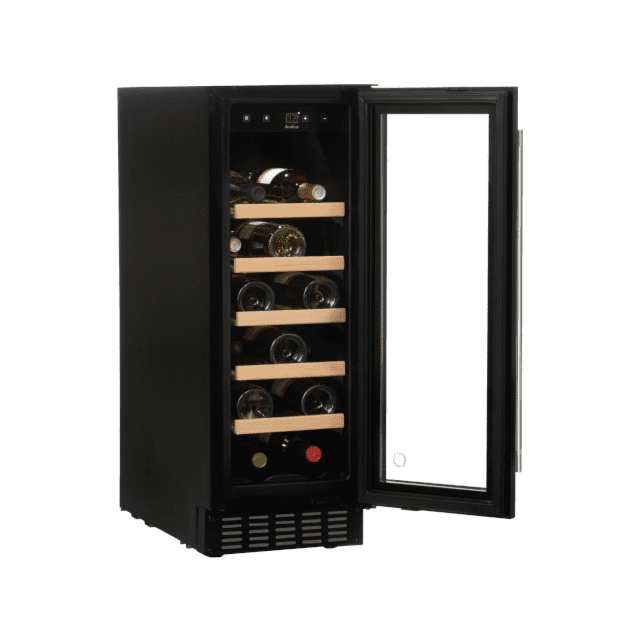 Amica AWC300SS 30 cm fs wine cooler, 19 x BS, SS door frame, blue LED, RD