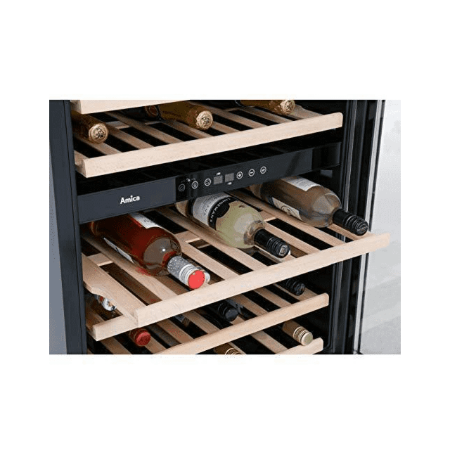 Amica AWC600SS 60cm fs wine cooler, 46x BS, SS door frame, blue LED, dual temp, RD