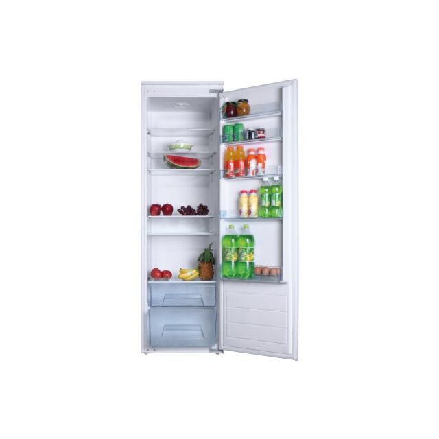 Amica BC2763 54cm full height int fridge, 298 ltr, 5 glass shelves, 2 salad crispers, RD
