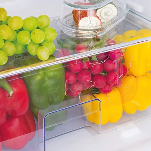 Amica FDR2213B Black retro 144cm ff, 3 glass shelves, top mount freezer, fr164ltr, fz44ltr