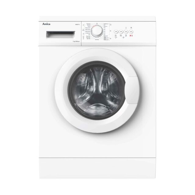 Amica WME712 1200rpm, 7kg, 23 progs, Var spin and temp, quick wash